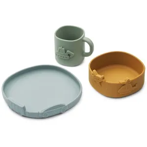 Liewood Kine Tableware Set Blue Fog Mix