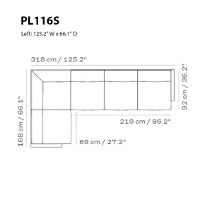 Lissoni Sofa - 5-Seater w/ Corner