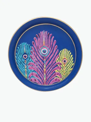 Matthew Williamson X Les Ottomans Peacock Round Iron Tray