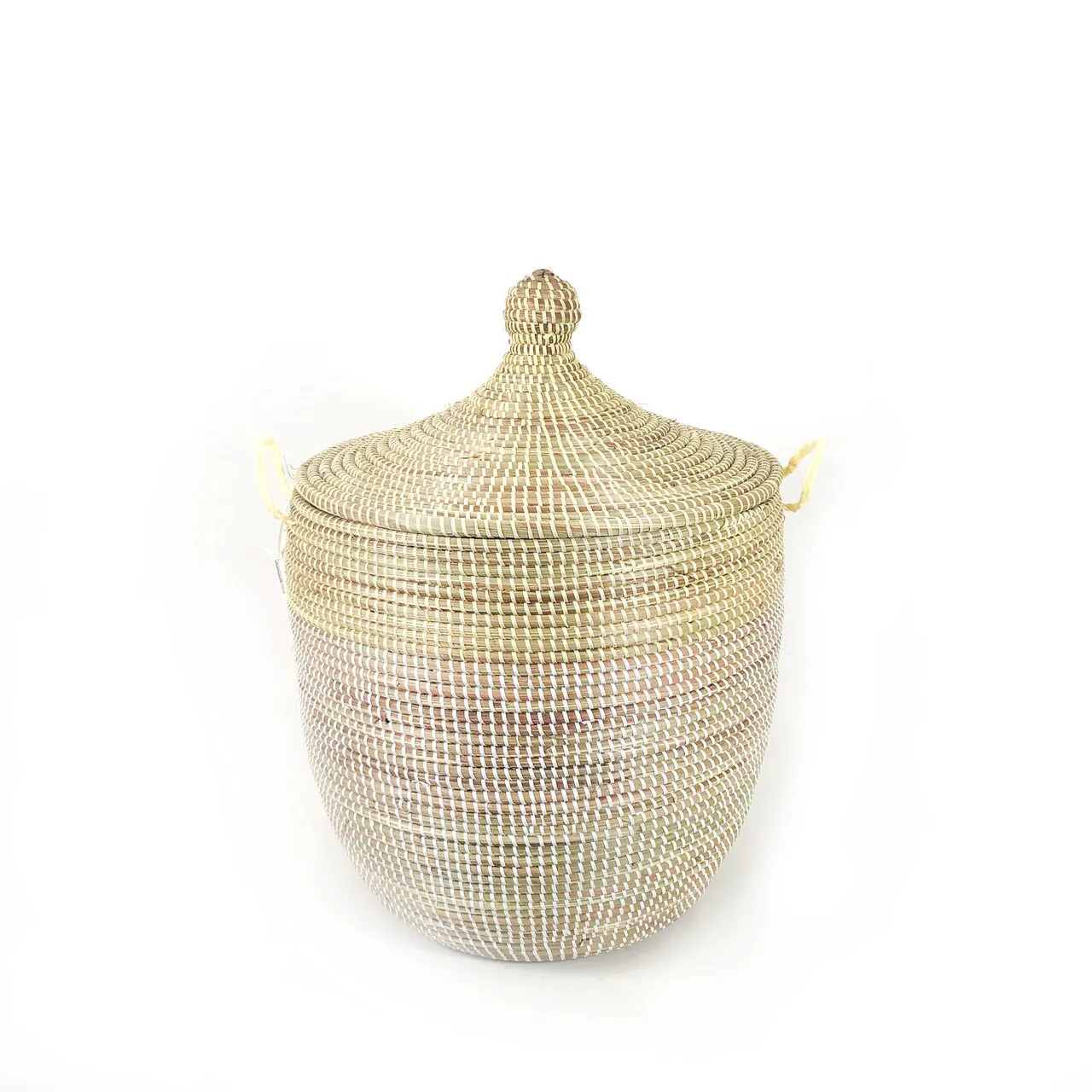 Medium Two-Tone Basket - Natural   White