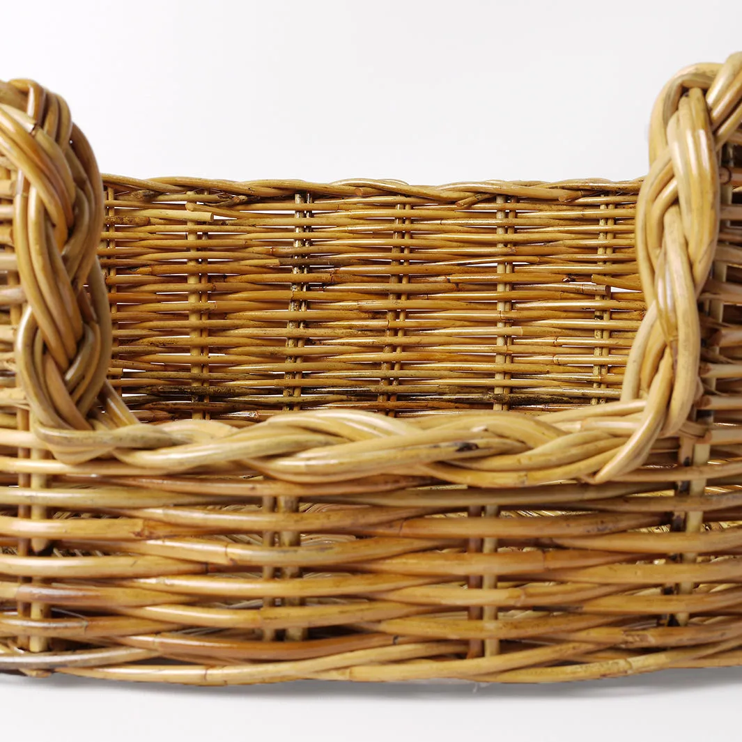 Oval Rattan Dog Baskets - Natural