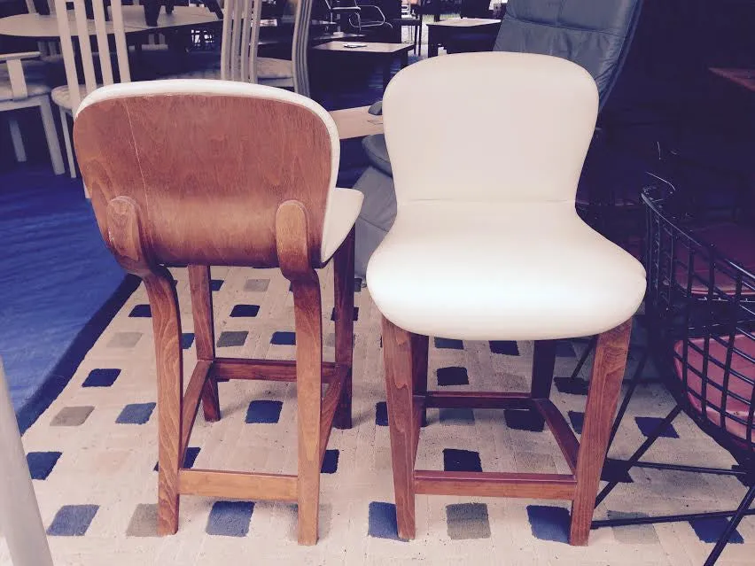 Pair of Mid Century Modern Plycraft Custom Counter Stools SOLD