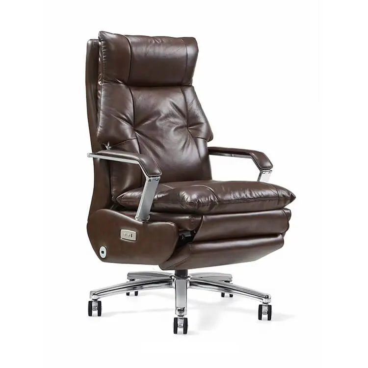 Reclining Rotatable Comfortable Leather Executive Chair