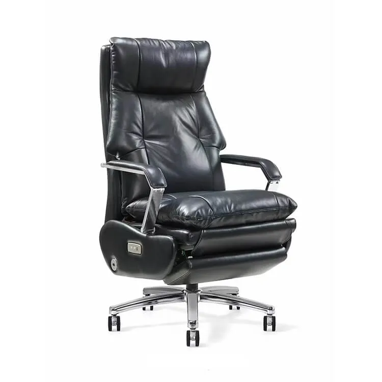 Reclining Rotatable Comfortable Leather Executive Chair