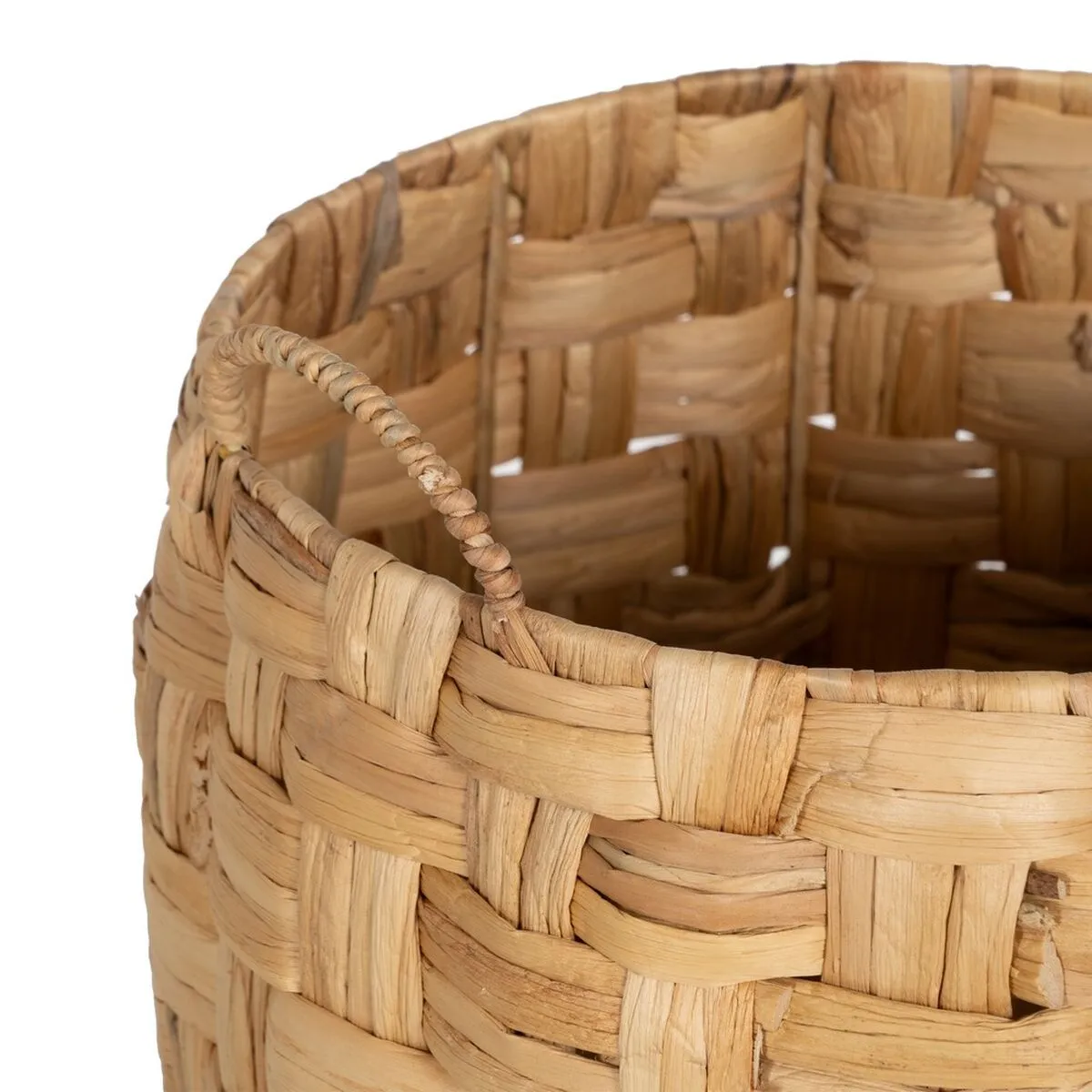 Set of Baskets Beige Natural Fibre 37 x 37 x 40 cm (3 Units)