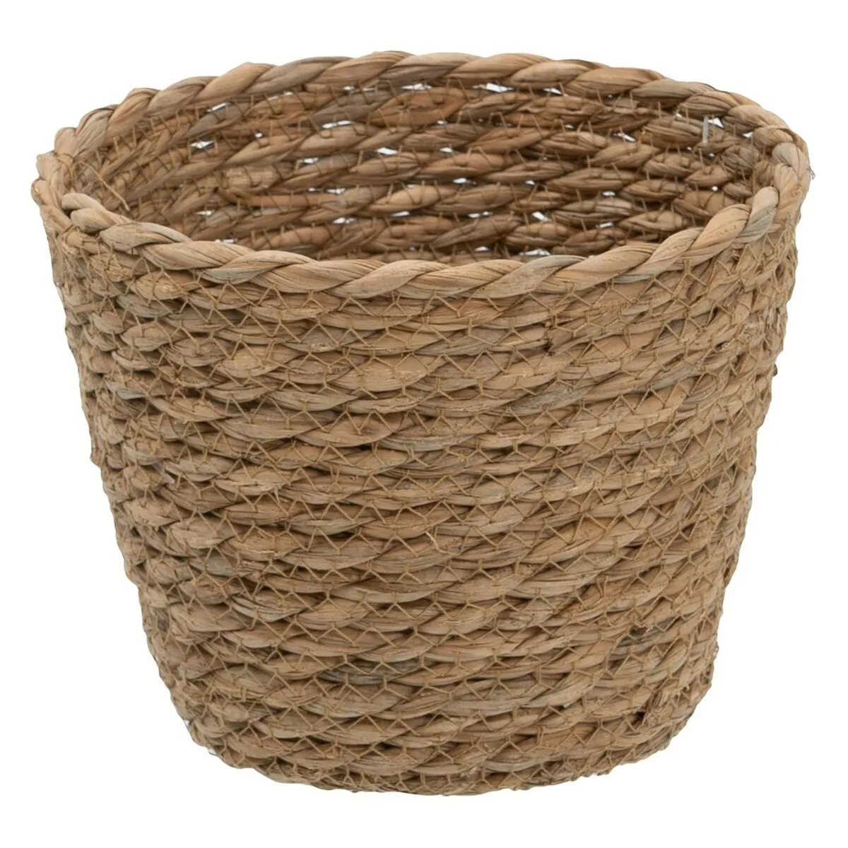 Set of Baskets Natural 17 x 17 x 20 cm Natural Fibre (3 Pieces)