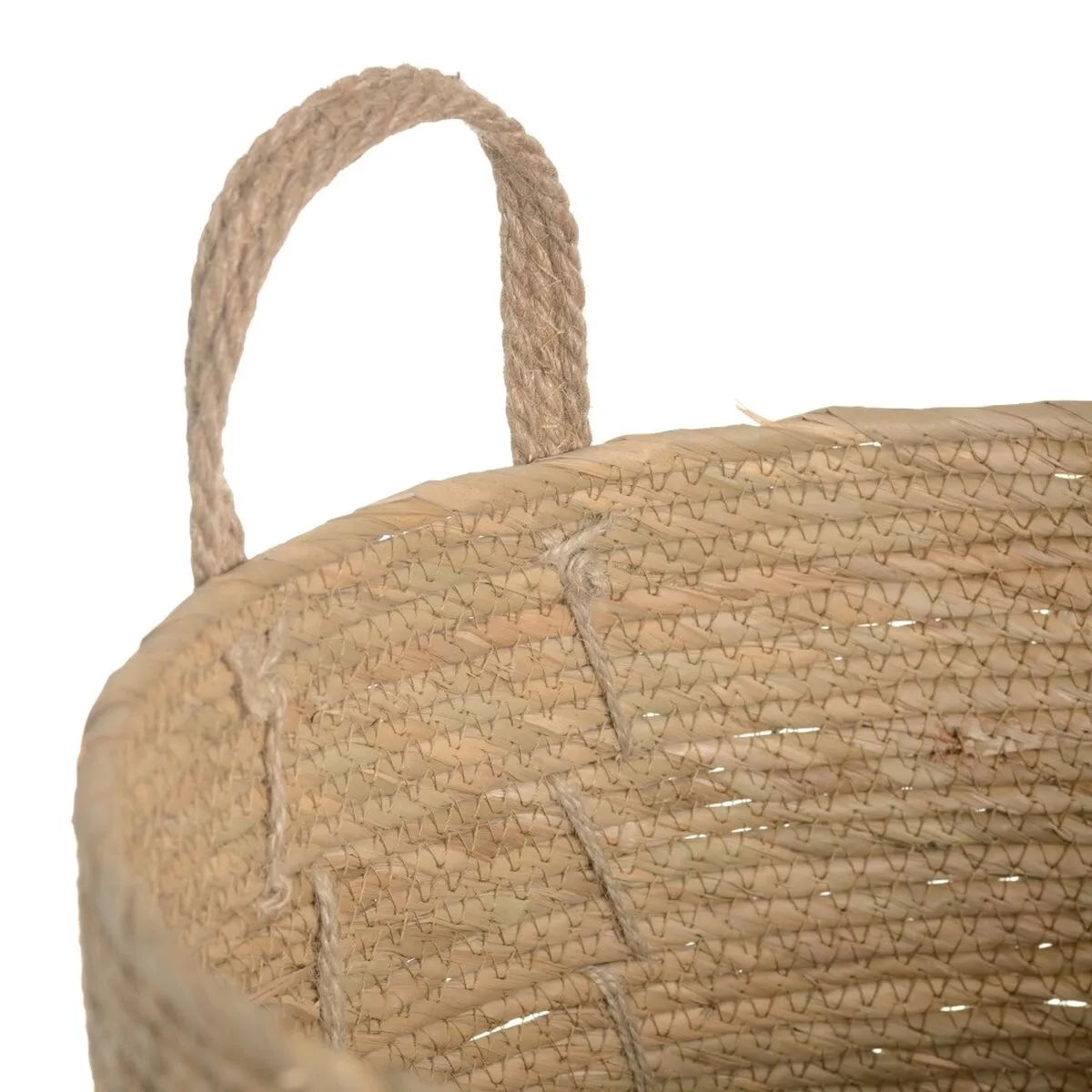 Set of Baskets Natural Rushes 42 x 42 x 48 cm (3 Pieces)