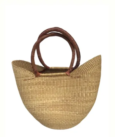 Shopper Short Handle Natural Basket