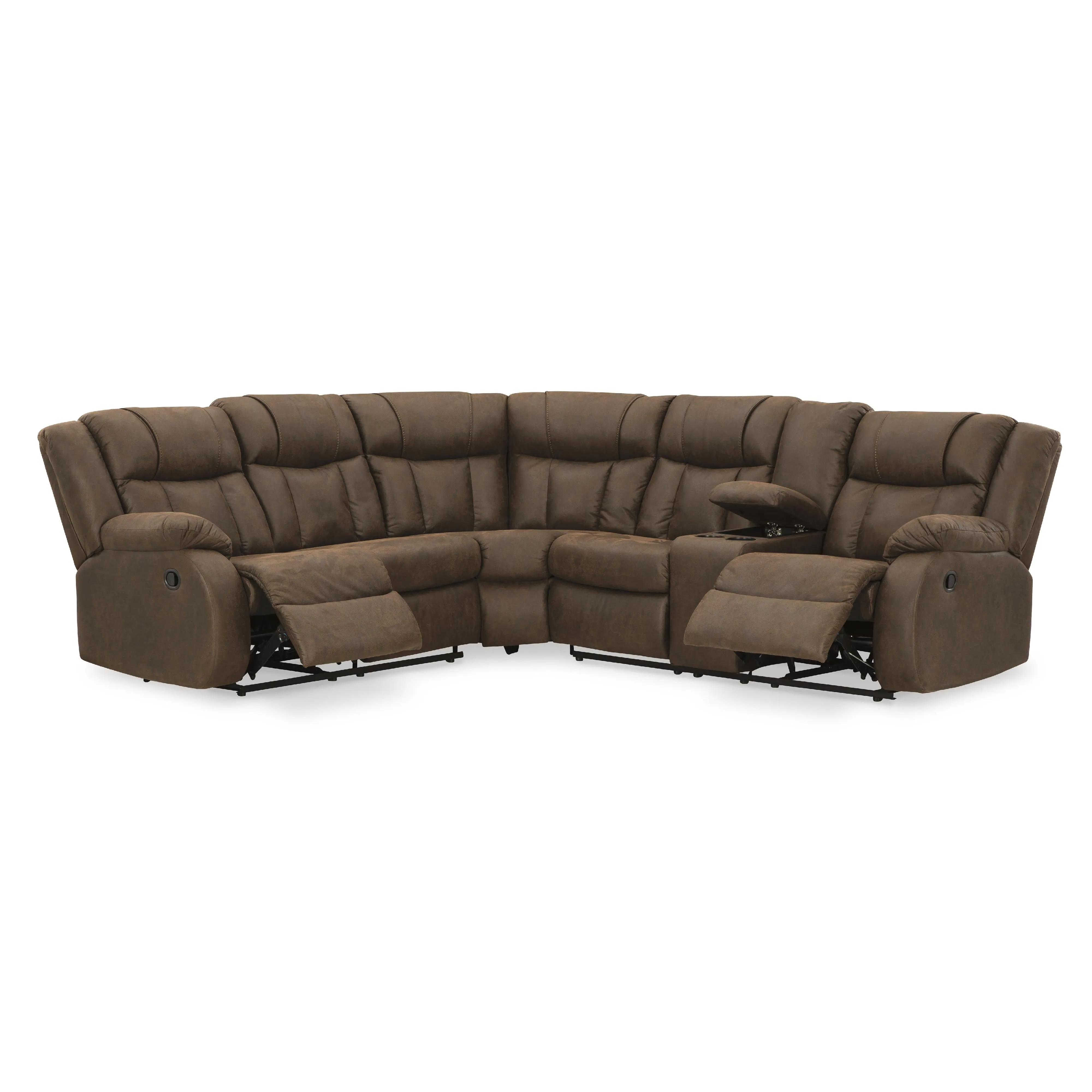 Signature Design by Ashley Trail Boys Reclining Leather Look 2 pc Sectional 8270348C/8270349C