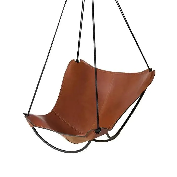 SLING BUTTERFLY Chair Tan Leather