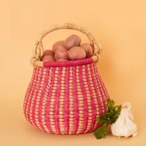 Small Pink Pot Basket