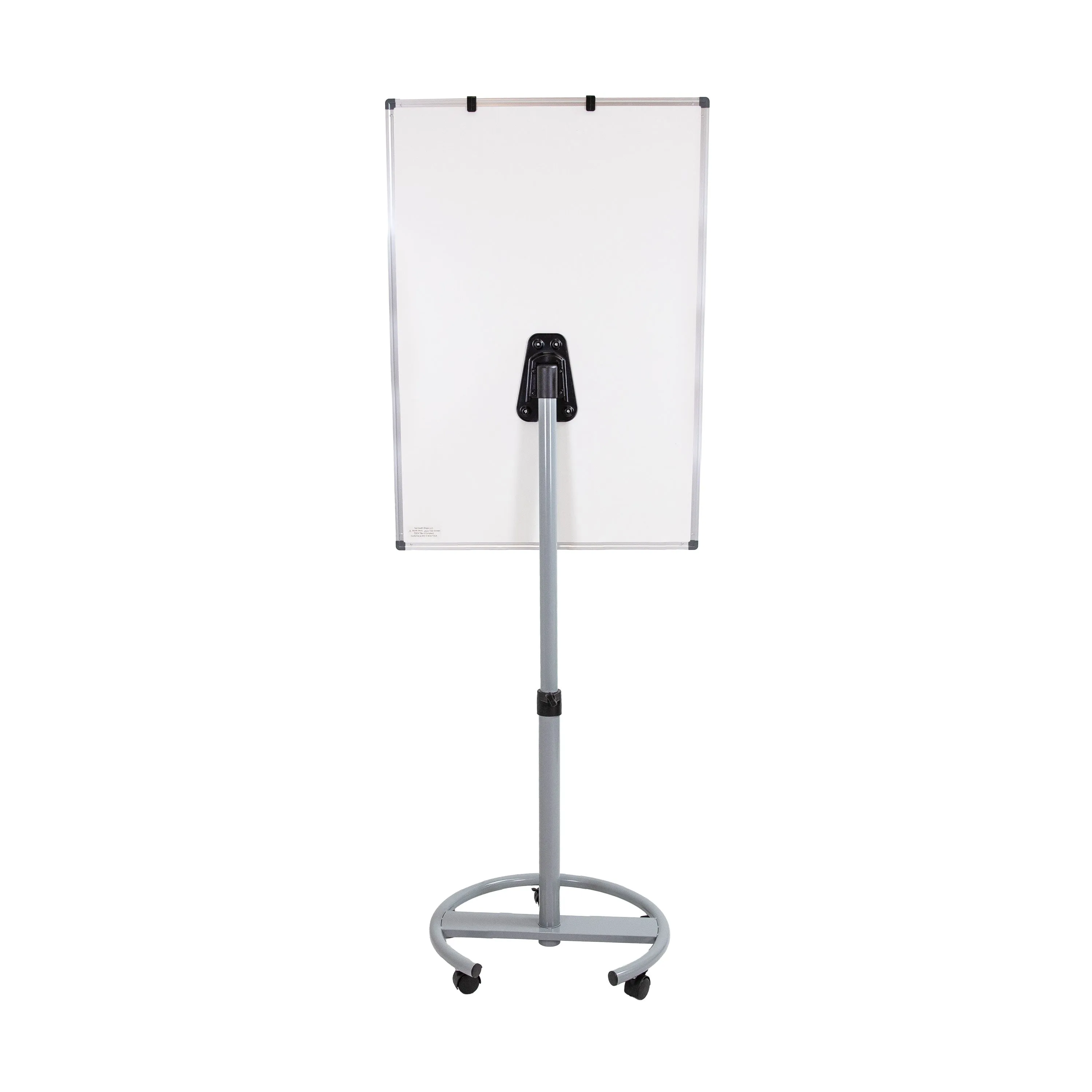 Sunnydaze Adjustable Rolling Magnetic Whiteboard with Flip Chart