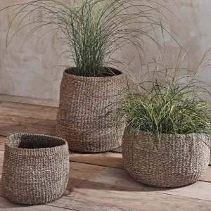 Tapered Seagreass Basket - Three Sizes