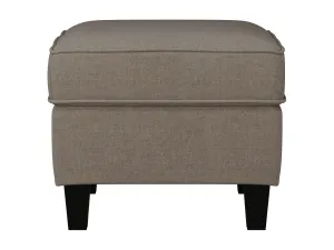 Taupe Fabric Ottoman