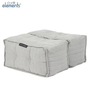 Twin Ottoman - Silverline (UV Grade AA )