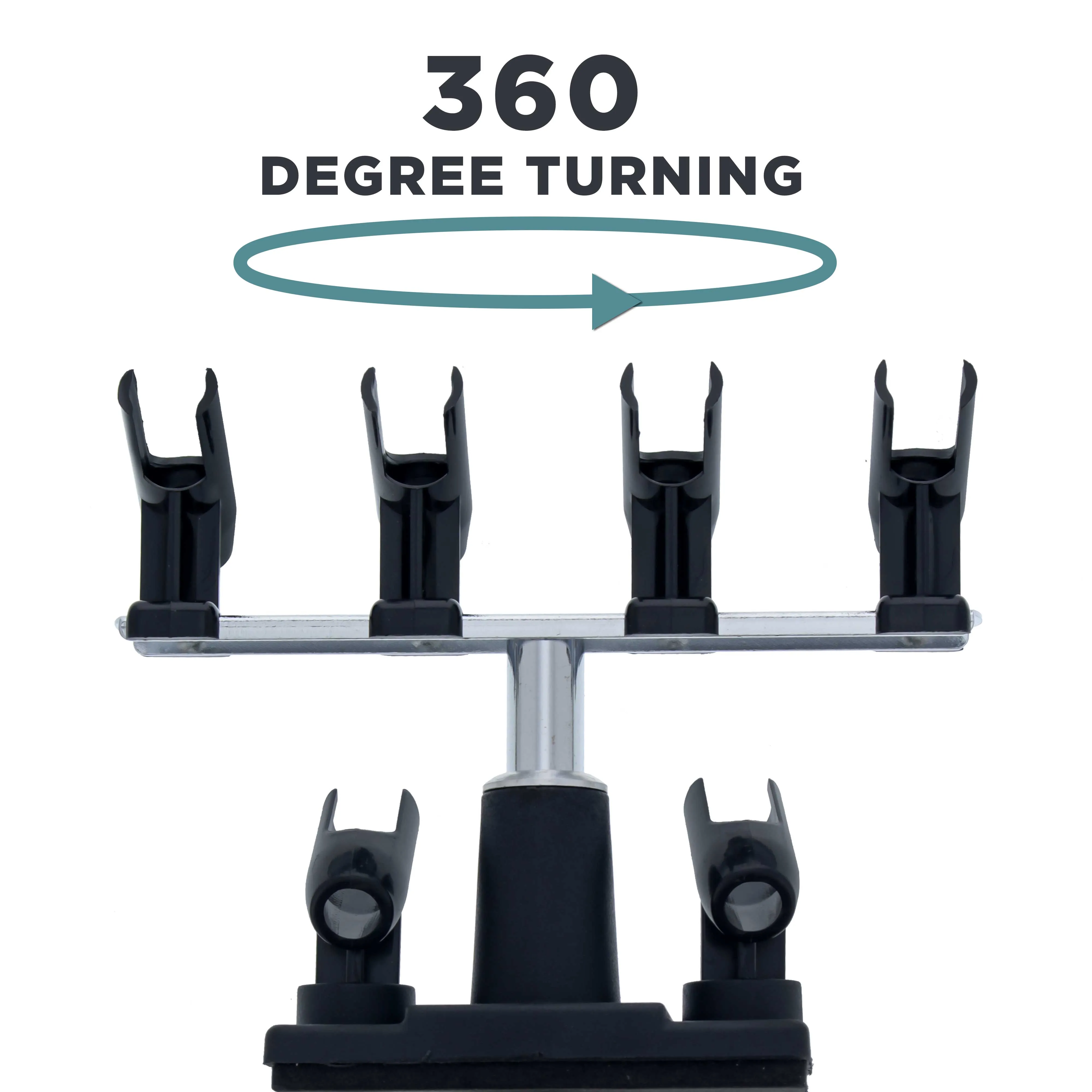 Universal Clamp-On Airbrush Holder that Holds Up to 6 Airbrushes