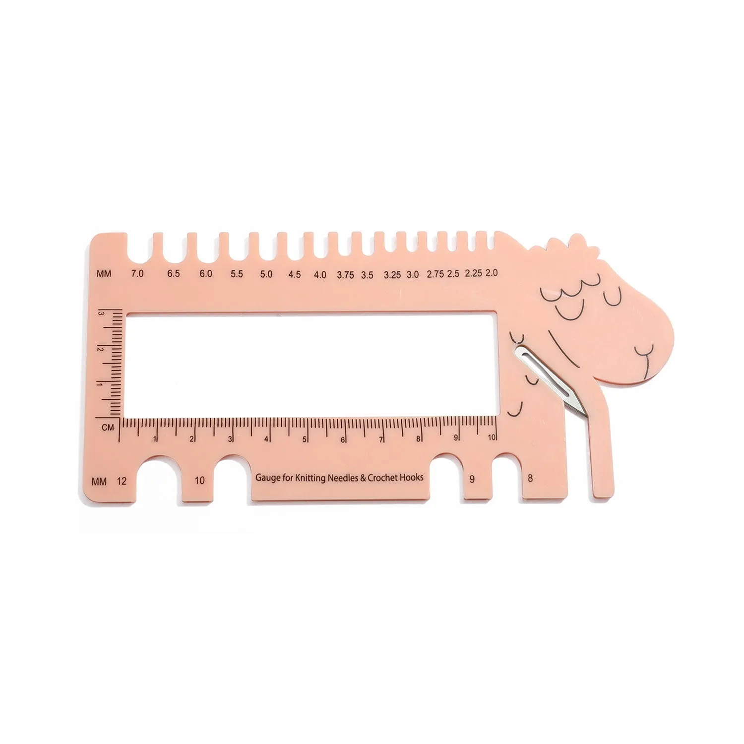 Universal Crafts Knitting Needle & Crochet Hook Ruler Gauge #1