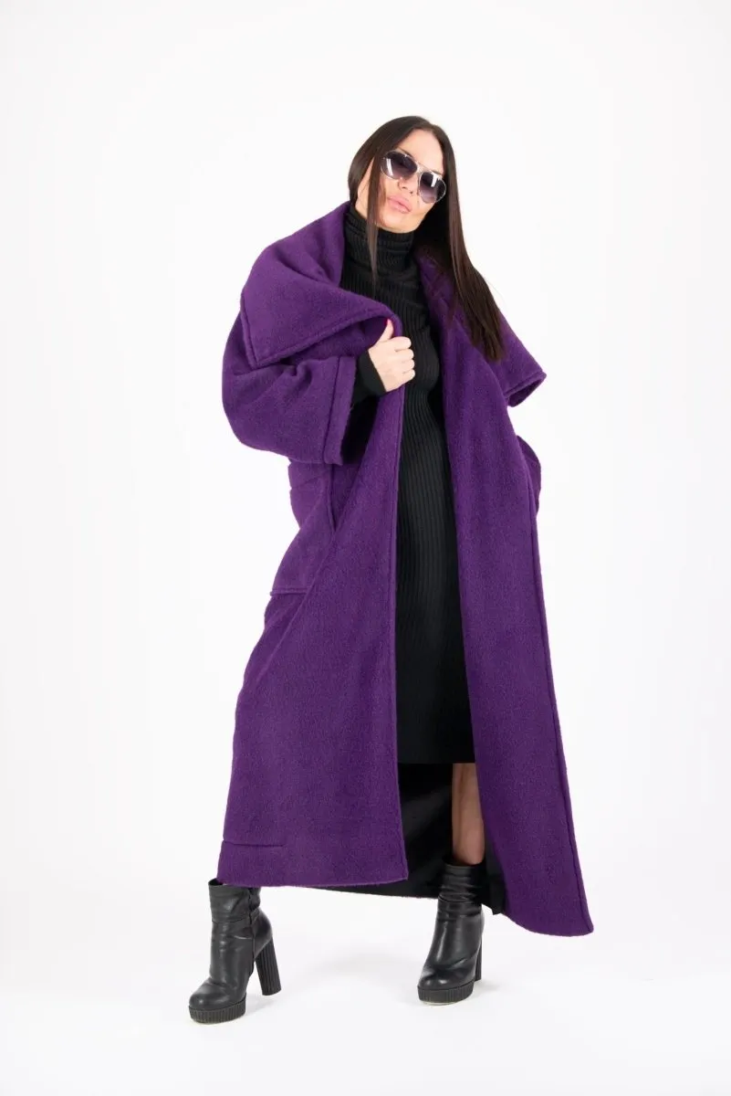 Winter Fur Purple Coat ERIN ON SALE