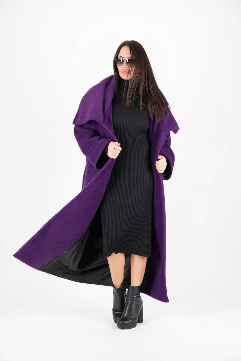 Winter Fur Purple Coat ERIN ON SALE