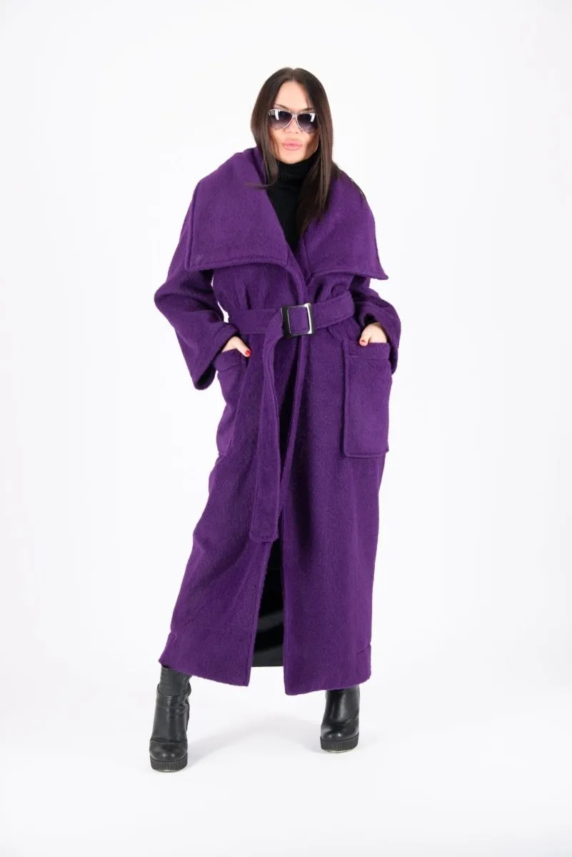 Winter Fur Purple Coat ERIN ON SALE